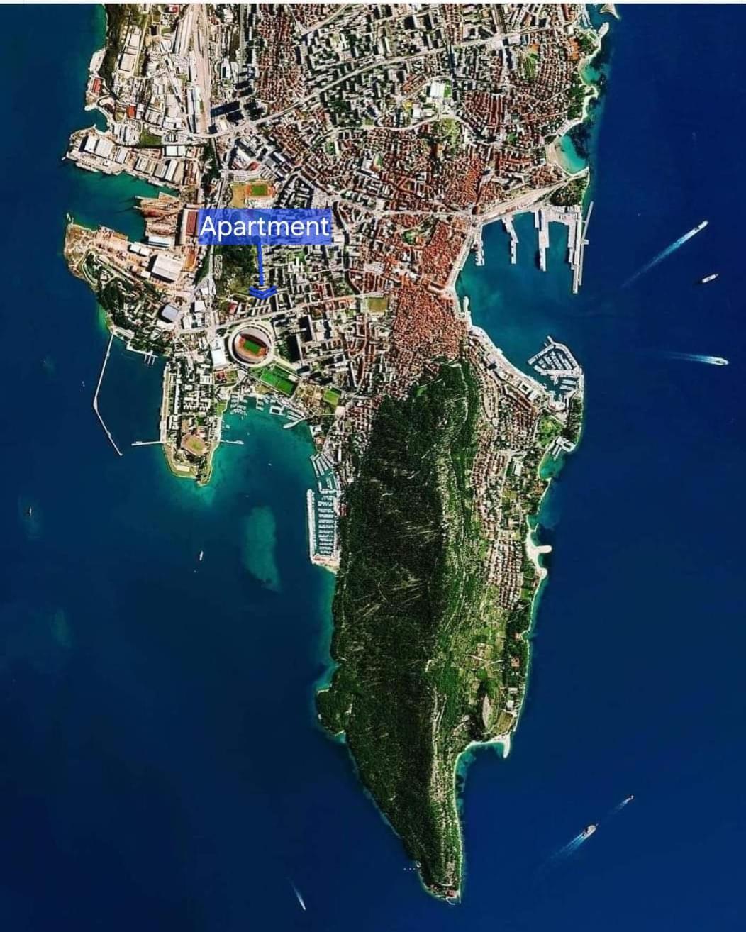 Blue Mile Apartman Spalato Esterno foto